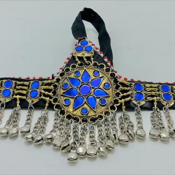 Handmade Ethnic Headpiece, Hair jewelry, Afghan Kuchi Headpiece Matha Patti, main image 4